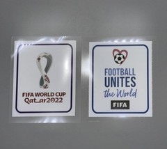 2022 World Cup Qatar Soccer Football White Patch Set Badge Player Issue Size