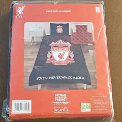 L.F.C. Liverpool FC Single Dreamtex Reversible Duvet Cover & Pillowcase Set
