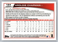 2013 Topps Chrome Refractors #124 Aroldis Chapman