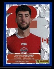 2026 Panini World Cup Sticker Collection Jonathan Osorio Canada Blue Crumple