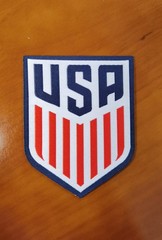 2 Pcs USA United States Player Size Soccer Football Jersey Iron On Patch Badge