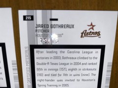2005 Leaf Certified Materials Jared Gothreaux #215 Rookie Autograph Lot 2 #/19
