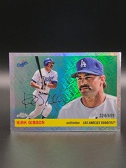 2025 Topps Chrome Platinum Kirk Gibson Topps Logo Refractor /499 Dodgers