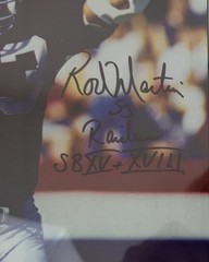 Rod Martin Oakland Raiders Linebacker Framed Signed Photo