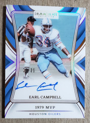 2024 Panini Immaculate Collection Earl Campbell Auto /25 Houston Oilers