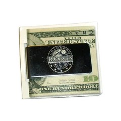 Colorado Rockies Metal Money Clip Holder Wallet New Mlb
