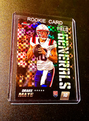 Drake Maye Rookie XFRACTOR 2024 Topps Finest Patriots QB New England RC Generals