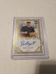 2020 Leaf Ultimate Draft – Petey Halpin #BA-PH1 Gold /75 (AU, RC)