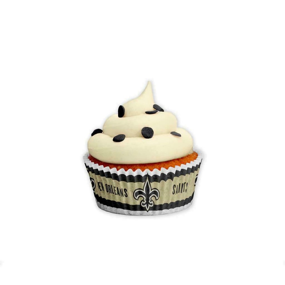 New Orleans Saints NFL Cupcake Baking Cups 50 Pack Tailgate Party Kitchen