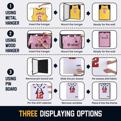 Jersey Frame Display Case ,Jersey Shadow Box with 98% UV Protective Acrylic Door