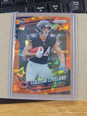 Panini 2025 Prizm Orange Cracked Ice RC Colston Loveland Chicago Bears #319