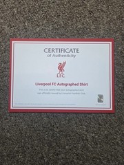 Virgil Van Dijk Signed 2024/25 Official Liverpool Home Shirt – Liverpool COA