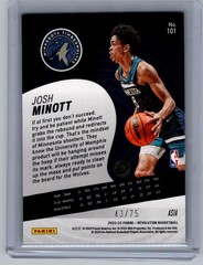 2022-23 Panini Revolution Asia Holo Silver 43/75 Rookie Josh Minott