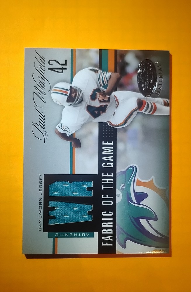 2006 Leaf Certified Materials – Fabric of the Game Paul Warfield #FOTG-39…