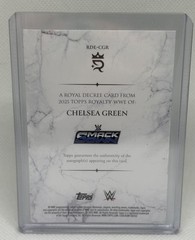 2025 Topps Royalty WWE Chelsea Green Royal Decree on-card Auto RDE-CGR /25