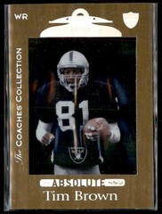 1999 Playoff Absolute SSD Coaches Collection Silver Tim Brown 301/500 Oakland