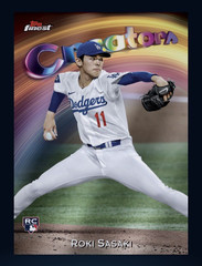 2025 TOPPS FINEST – CREATORS Rookie Base RC- ROKI SASAKI (Topps Bunt DigitaICard
