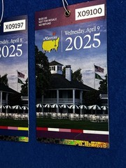 (3) 2025 Masters Tickets Augusta National Rory McIlroy Wins M, T, W (Not Badge)