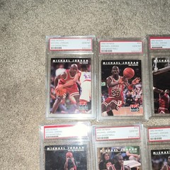 SkyBox 1992 USA Basketball Michael Jordan PSA 10 Lot 6 Cards #37 #41 #42 #43 #45