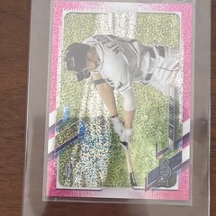 2021 Topps Chrome – Austin Meadows #45 Magenta Speckle Refractor /350