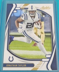2021 Panini Absolute Yellow #13 Jonathan Taylor Colts Football Card D1