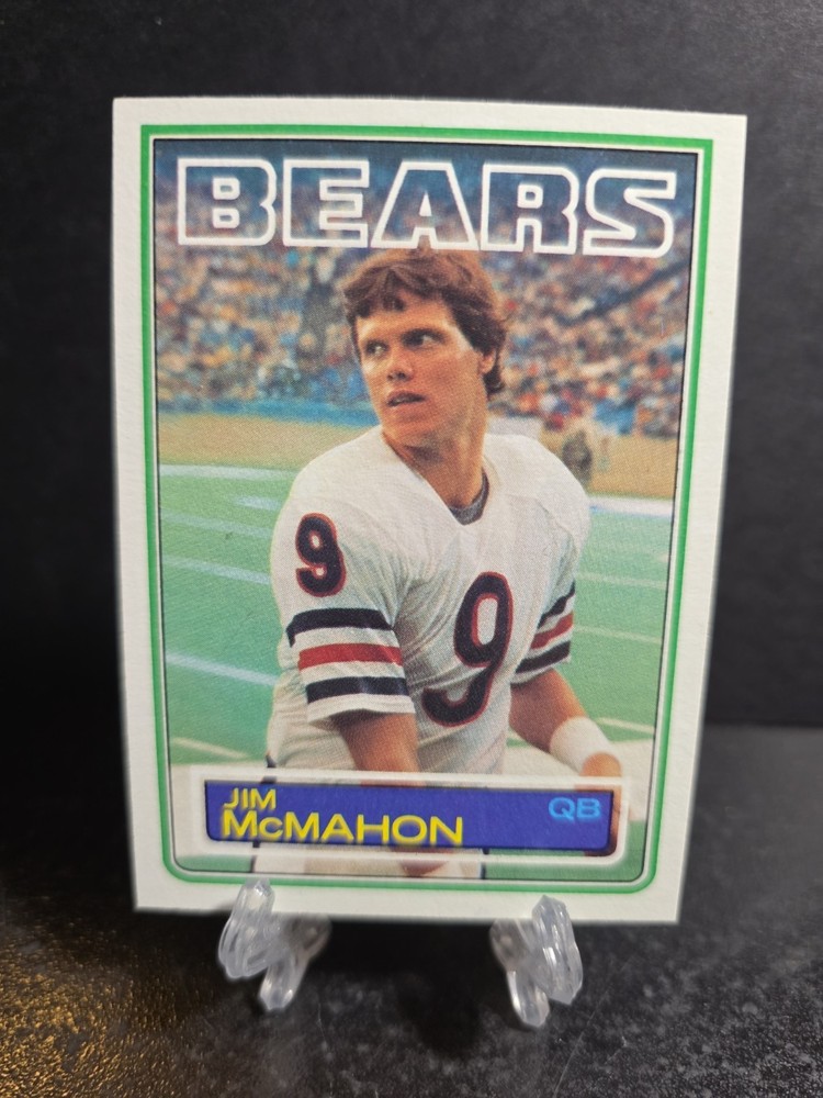 1983 Topps JIM MCMAHON #33 Rookie RC Chicago Bears Legend 1985 Super Bowl