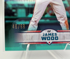 2025 Stadium Club James Wood Turquoise Foil Parallel /99 #175 Nationals RC