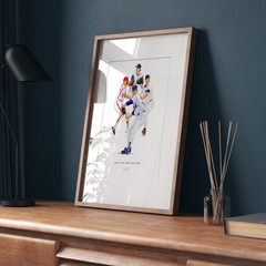 4000 K Strikeout Club Nolan Ryan Baseball 8×10 Print Poster Art Illustrated