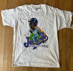 NWT 1989 Salem Sportswear Bo Jackson Caricature T-Shirt sz XL Kansas City Royals