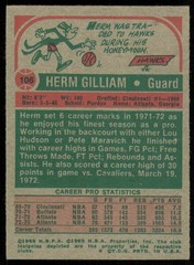 1973-74 TOPPS HERM GILLIAM ATLANTA HAWKS #106 NM