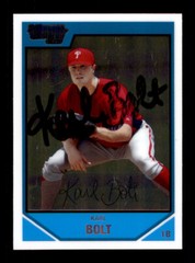 2007 Bowman Chrome – Karl Bolt – On Card Autograph (SMUDGED)
