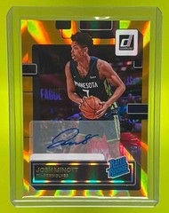 JOSH MINOTT RC AUTO HOLO GOLD LASER /10 – 2022 Donruss Rated Rookie Signatures