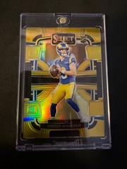 2023 Panini Select Stetson Bennett IV RC Gold Die Cut Concourse 1st on Print /10