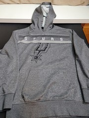 San Antonio Spurs Hoodie Hooded Sweatshirt Men’s Medium Gray (NBA) Pullover UNK