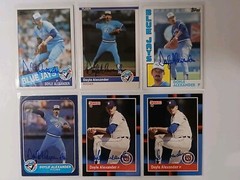 Autographed Doyle Alexander Baseball Card Lot ( RARE ) EX-EXMINT ( Hand Signed )