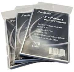 (300-Count) Pro-Safe 5″ x 7″ Photo & Postcard Sleeves 2 Mil Archival Safe 5×7