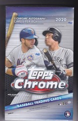 2020 Topps Chrome Baseball Factory Sealed HOBBY BOX (2 Autos/Box) QTY AVAILABLE