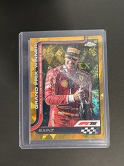 2025 F1 Topps Sapphire Carlos Sainz #95 Gold Refractor /50 SP Ferrari Scuderia
