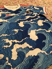 Japan Soccer Jersey Special Waves Ukiyo-e Concept Edition S,M,L,XL,XXL