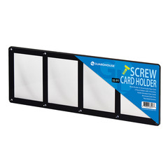 Guardhouse 4-Card Screwdown Holder 35pt Black Frame Quad Sports TCG