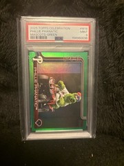 2025 Topps Celebration #M-18 Phillies Phanatic Mascot Green /99 Psa 9 Pop 3
