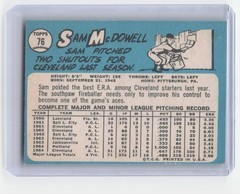 1965 Topps #76 Sam McDowell
