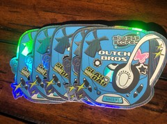 DUTCH BROS STICKER ~ August 2023 ~ CD player/slay The Day/since92 / Holographic