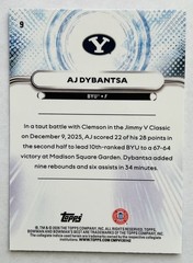 2025-26 Bowman U Best #9 AJ DYBANTSA Yellow Laser Refractor /75 🔥🔥🔥