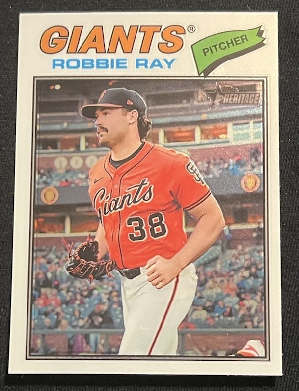 2026 Topps Heritage – Chrome Parallel – #111 – Robbie Ray – Giants – SP