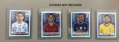 Small Size TOPLOADER for World Cup Stickers Custom Size Top Loaders – 25 pack