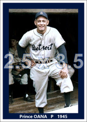 Prince Oana – 1945 Detroit Tigers – choose a size – colorized print