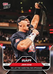 2025 Topps Now RAW 126 John Cena Final RAW Appearance -25 Cents Shipping!