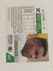 1991 NFL Pro Set Philadelphia Eagles #617 Wes Hopkins