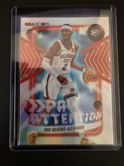 2025-26 Topps NBA Hoops Shai Gilgeous-Alexander Pay Attention (PA-12)